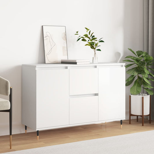 Berkfield Sideboard High Gloss White 104x35x70 cm Engineered Wood