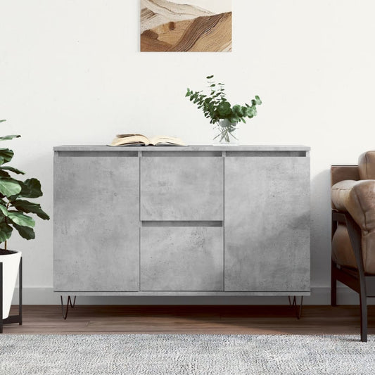 Berkfield Sideboard Concrete Grey 104x35x70 cm Engineered Wood