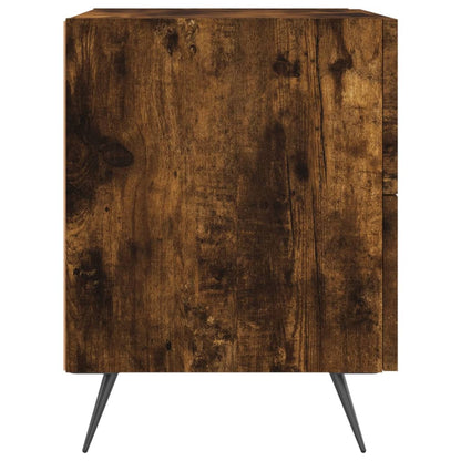 Berkfield Bedside Cabinet Smoked Oak 40x35x47.5 cm Engineered Wood