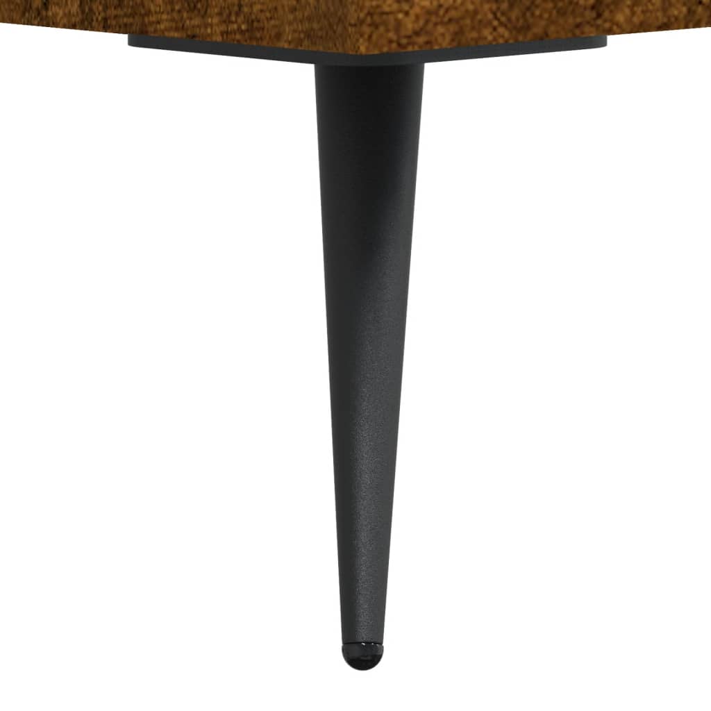 Berkfield Bedside Cabinet Smoked Oak 40x35x47.5 cm Engineered Wood