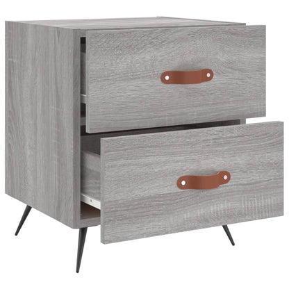 Berkfield Bedside Cabinet Grey Sonoma 40x35x47.5 cm Engineered Wood
