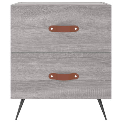 Berkfield Bedside Cabinet Grey Sonoma 40x35x47.5 cm Engineered Wood