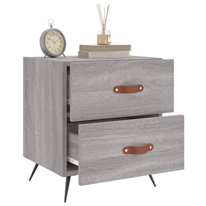 Berkfield Bedside Cabinet Grey Sonoma 40x35x47.5 cm Engineered Wood
