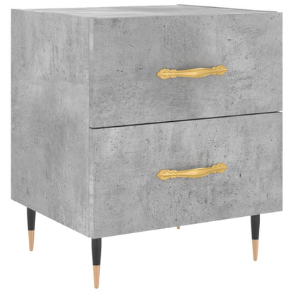 Berkfield Bedside Cabinet Concrete Grey 40x35x47.5 cm Engineered Wood