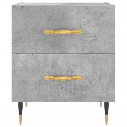 Berkfield Bedside Cabinet Concrete Grey 40x35x47.5 cm Engineered Wood