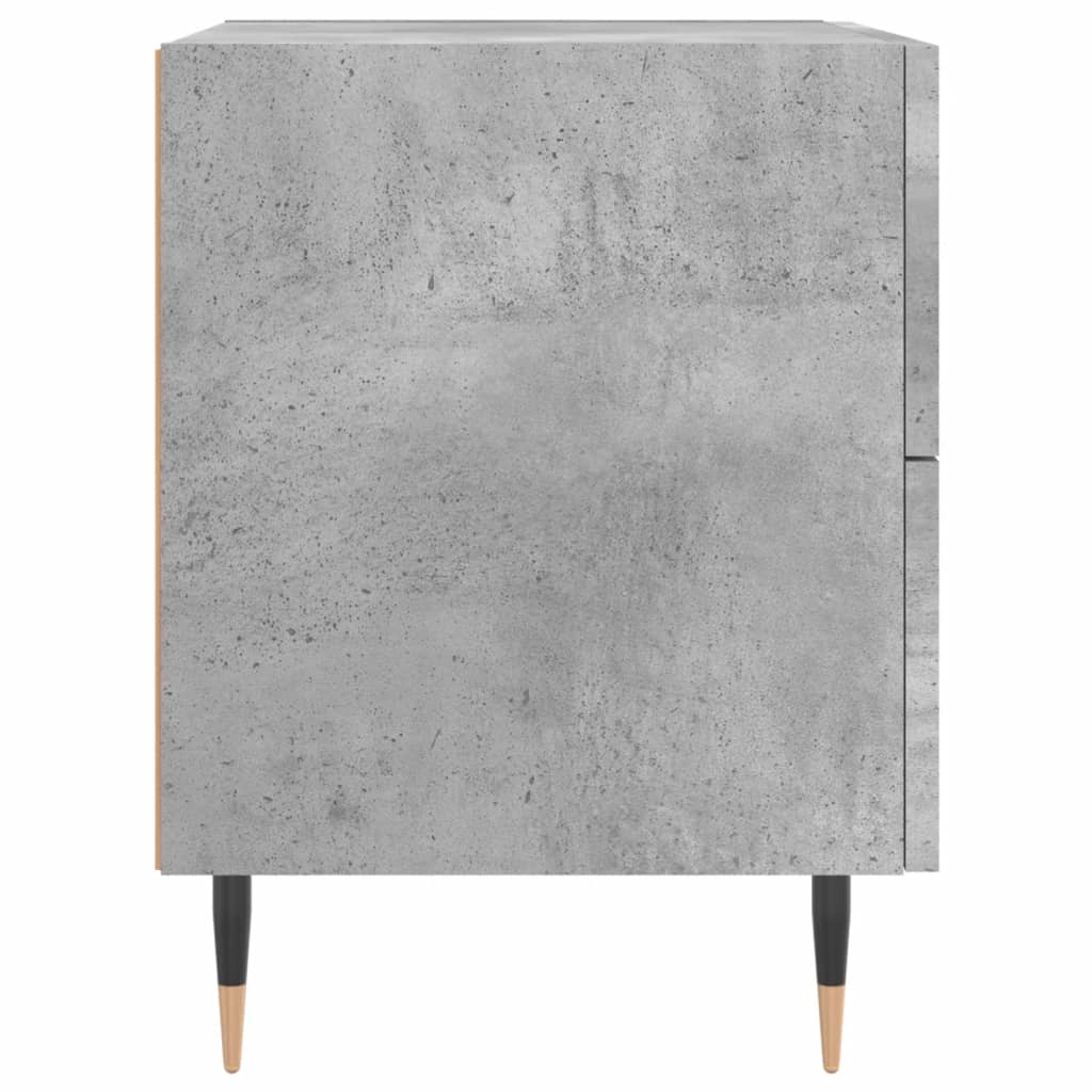 Berkfield Bedside Cabinet Concrete Grey 40x35x47.5 cm Engineered Wood