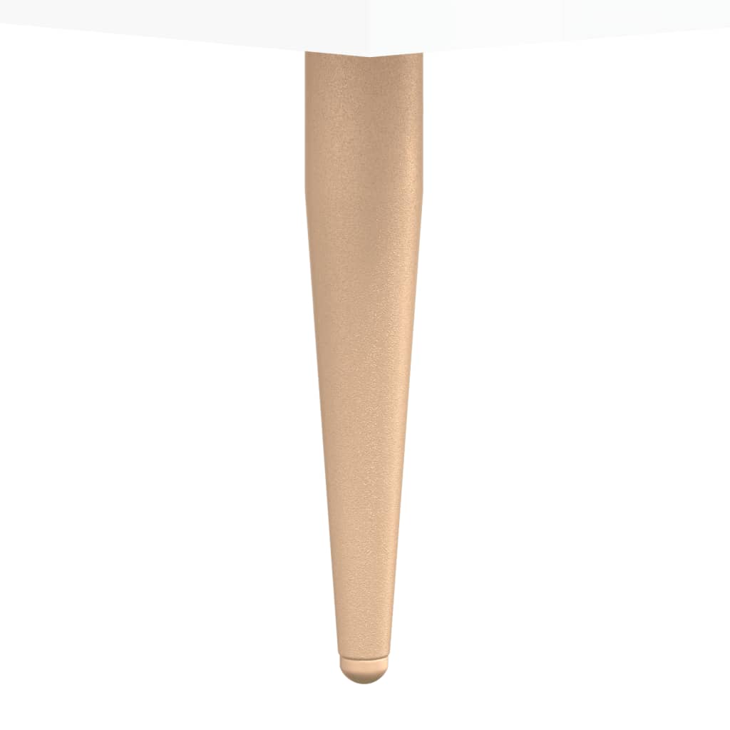 Berkfield Bedside Cabinet High Gloss White 40x35x47.5 cm Engineered Wood