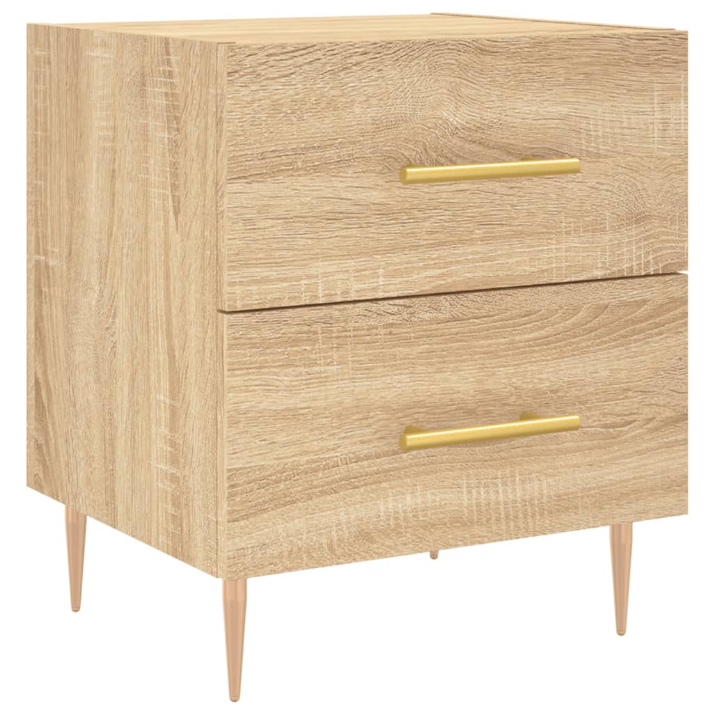 Berkfield Bedside Cabinet Sonoma Oak 40x35x47.5 cm Engineered Wood