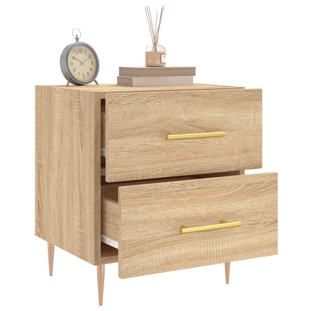 Berkfield Bedside Cabinet Sonoma Oak 40x35x47.5 cm Engineered Wood