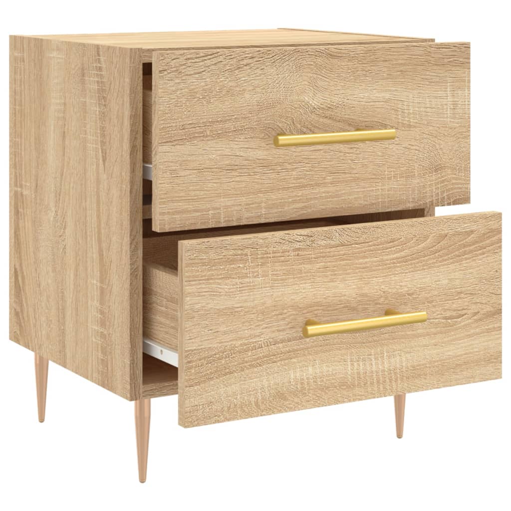 Berkfield Bedside Cabinet Sonoma Oak 40x35x47.5 cm Engineered Wood
