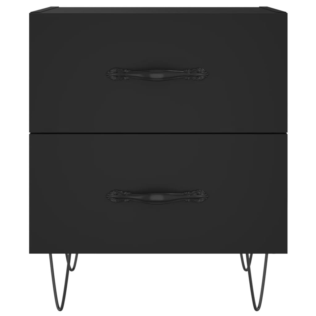 Berkfield Bedside Cabinet Black 40x35x47.5 cm Engineered Wood