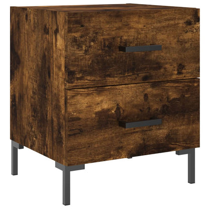 Berkfield Bedside Cabinet Smoked Oak 40x35x47.5 cm Engineered Wood