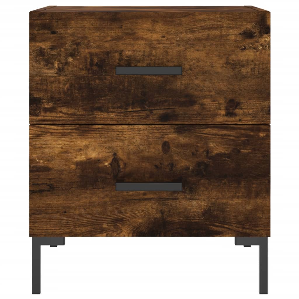 Berkfield Bedside Cabinet Smoked Oak 40x35x47.5 cm Engineered Wood