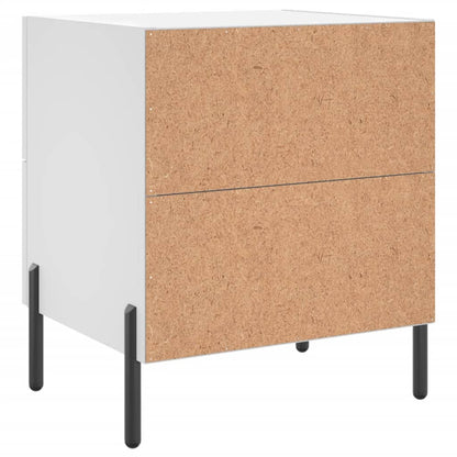 Berkfield Bedside Cabinet White 40x35x47.5 cm Engineered Wood