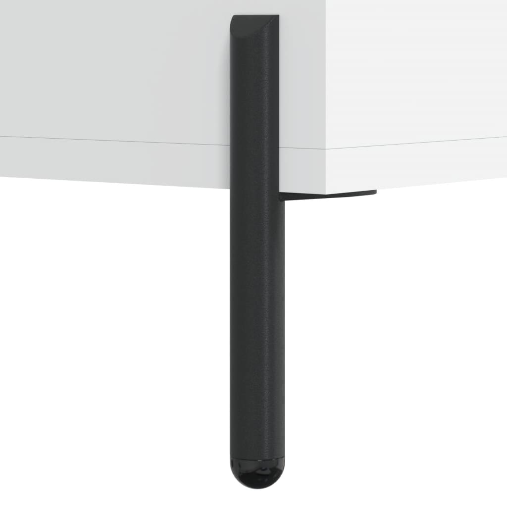 Berkfield Bedside Cabinet White 40x35x47.5 cm Engineered Wood