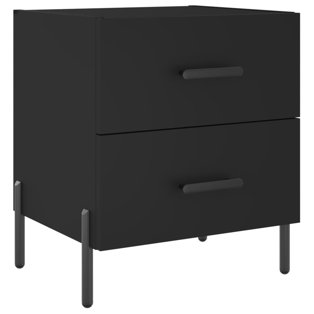 Berkfield Bedside Cabinet Black 40x35x47.5 cm Engineered Wood