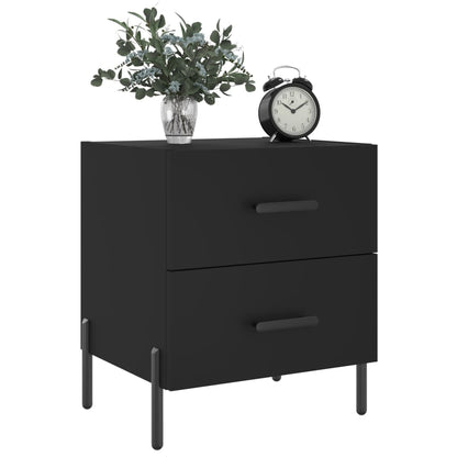 Berkfield Bedside Cabinet Black 40x35x47.5 cm Engineered Wood