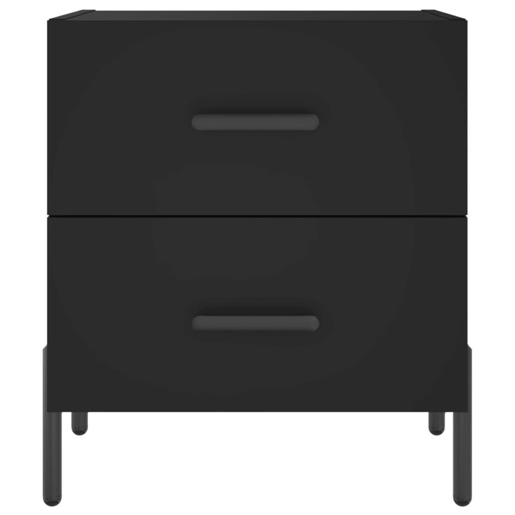 Berkfield Bedside Cabinet Black 40x35x47.5 cm Engineered Wood