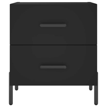 Berkfield Bedside Cabinet Black 40x35x47.5 cm Engineered Wood