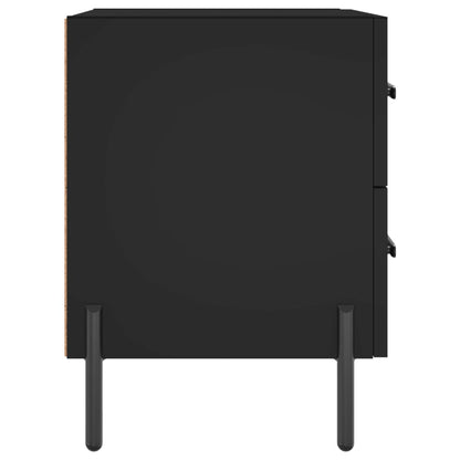 Berkfield Bedside Cabinet Black 40x35x47.5 cm Engineered Wood