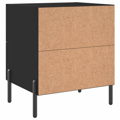 Berkfield Bedside Cabinet Black 40x35x47.5 cm Engineered Wood