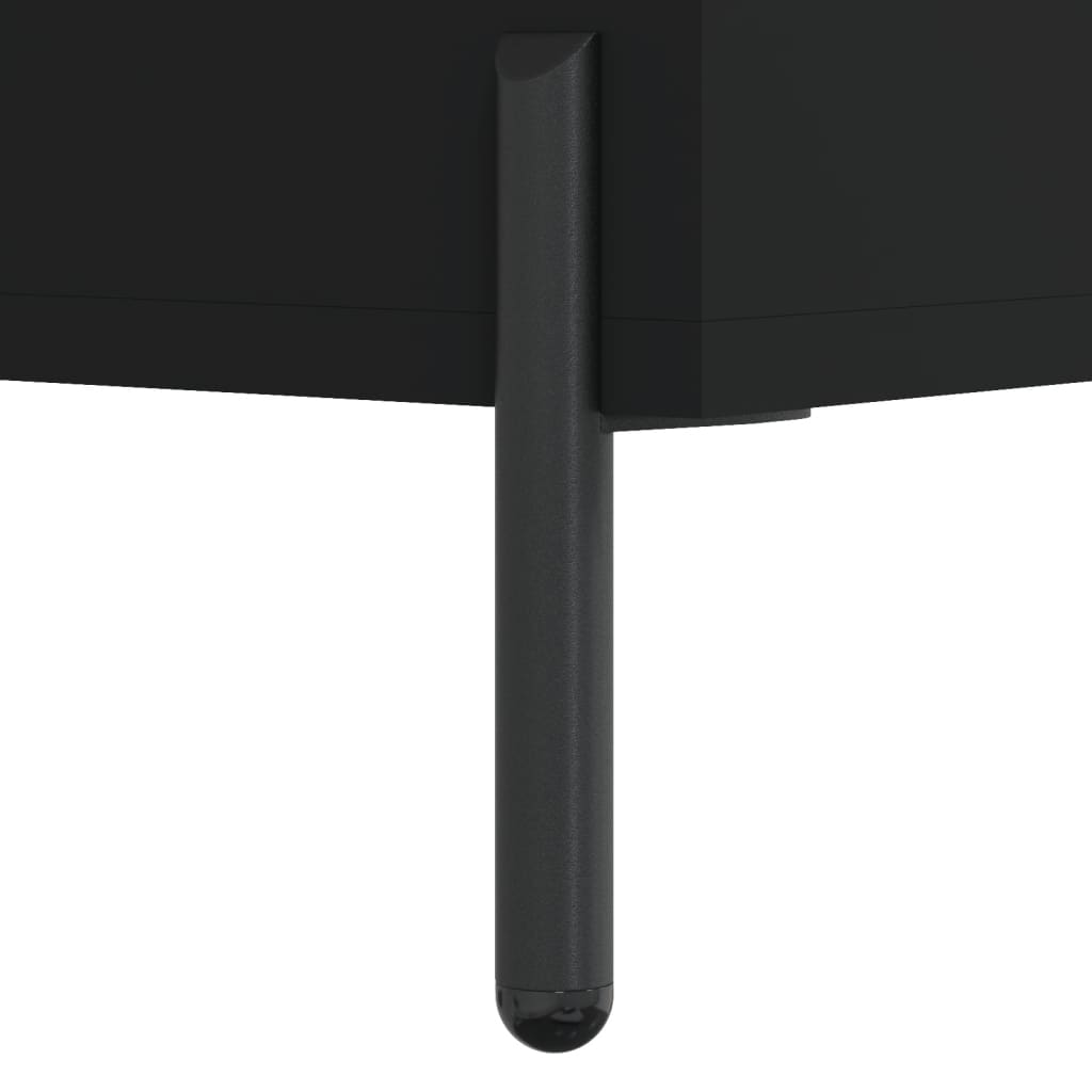 Berkfield Bedside Cabinet Black 40x35x47.5 cm Engineered Wood