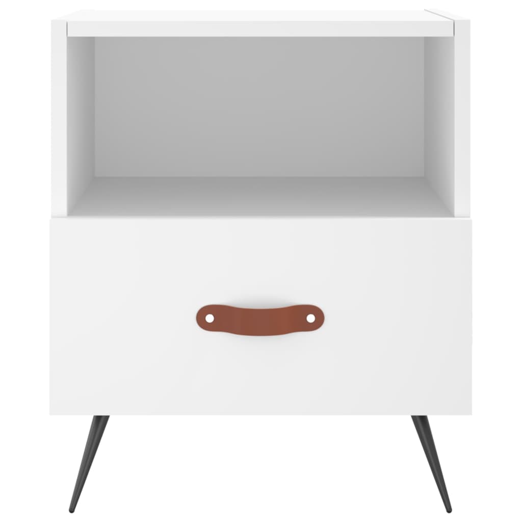 Berkfield Bedside Cabinet White 40x35x47.5 cm Engineered Wood