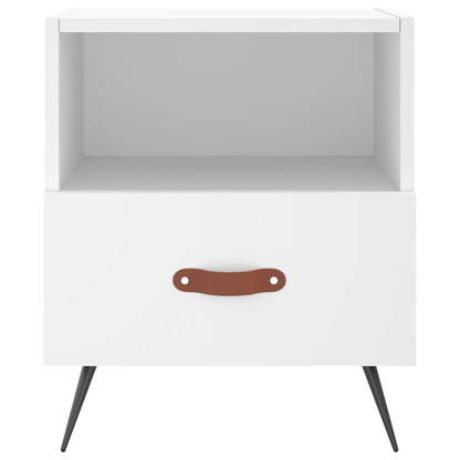 Berkfield Bedside Cabinet White 40x35x47.5 cm Engineered Wood