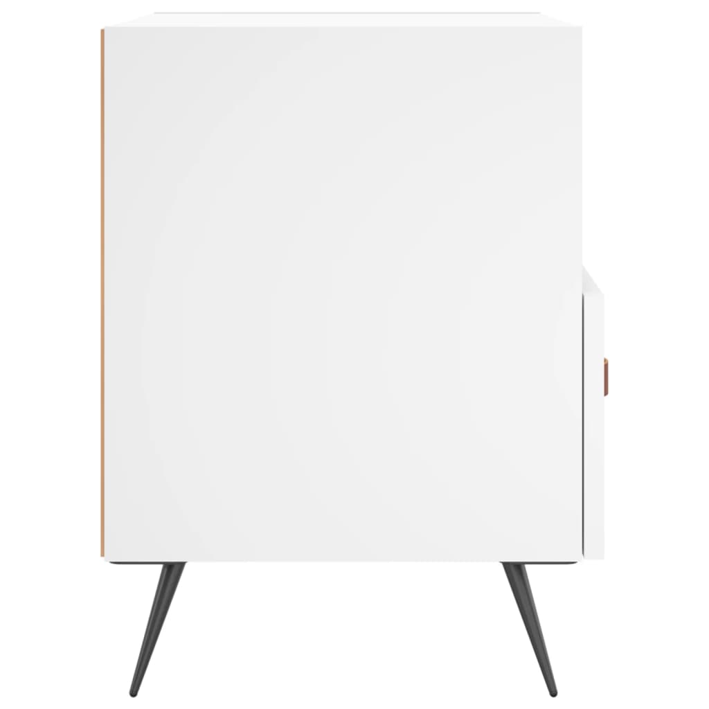 Berkfield Bedside Cabinet White 40x35x47.5 cm Engineered Wood