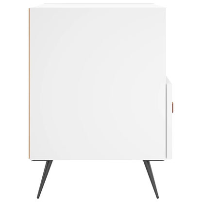 Berkfield Bedside Cabinet White 40x35x47.5 cm Engineered Wood