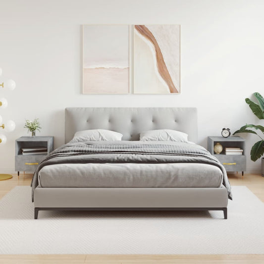 Berkfield Bedside Cabinets 2 pcs Concrete Grey 40x35x47.5 cm Engineered Wood