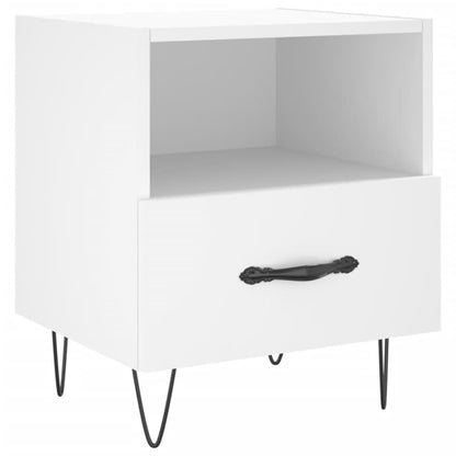 Berkfield Bedside Cabinet White 40x35x47.5 cm Engineered Wood