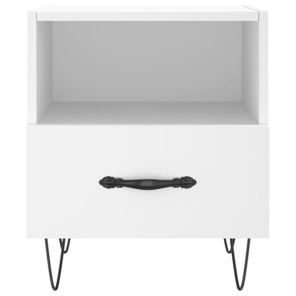 Berkfield Bedside Cabinet White 40x35x47.5 cm Engineered Wood