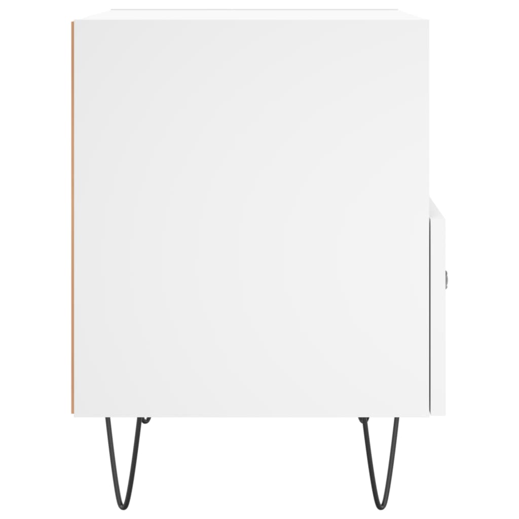 Berkfield Bedside Cabinet White 40x35x47.5 cm Engineered Wood