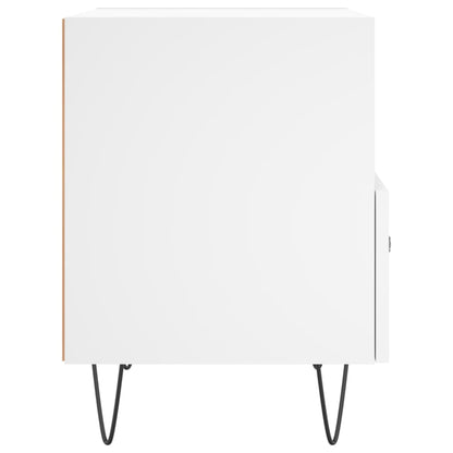 Berkfield Bedside Cabinet White 40x35x47.5 cm Engineered Wood