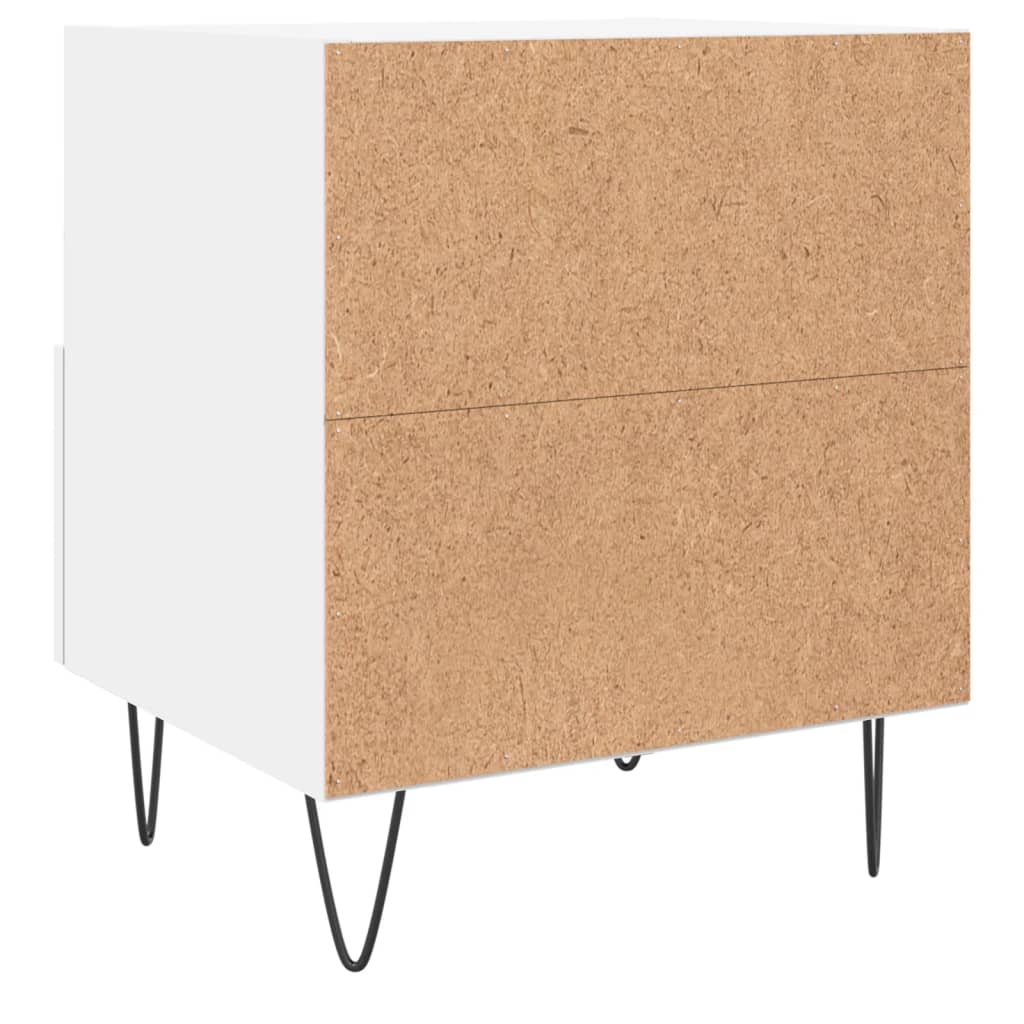 Berkfield Bedside Cabinet White 40x35x47.5 cm Engineered Wood