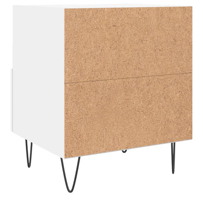 Berkfield Bedside Cabinet White 40x35x47.5 cm Engineered Wood