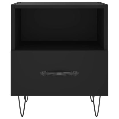 Berkfield Bedside Cabinet Black 40x35x47.5 cm Engineered Wood