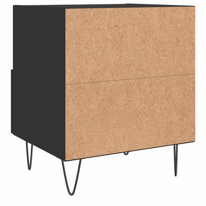 Berkfield Bedside Cabinet Black 40x35x47.5 cm Engineered Wood