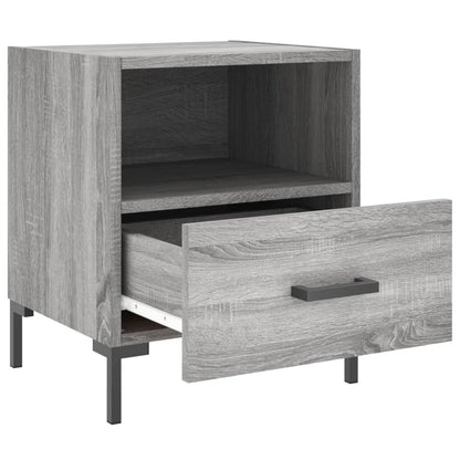 Berkfield Bedside Cabinet Grey Sonoma 40x35x47.5 cm Engineered Wood