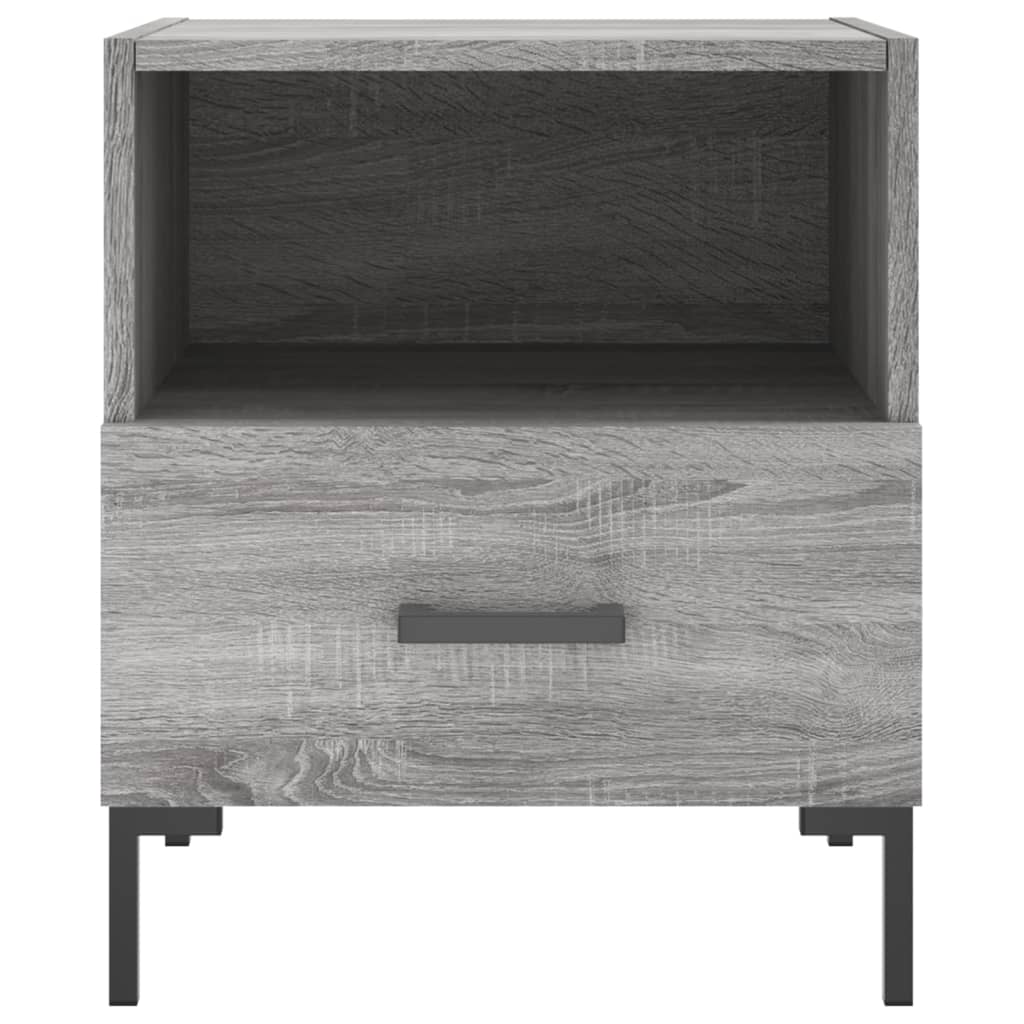 Berkfield Bedside Cabinet Grey Sonoma 40x35x47.5 cm Engineered Wood