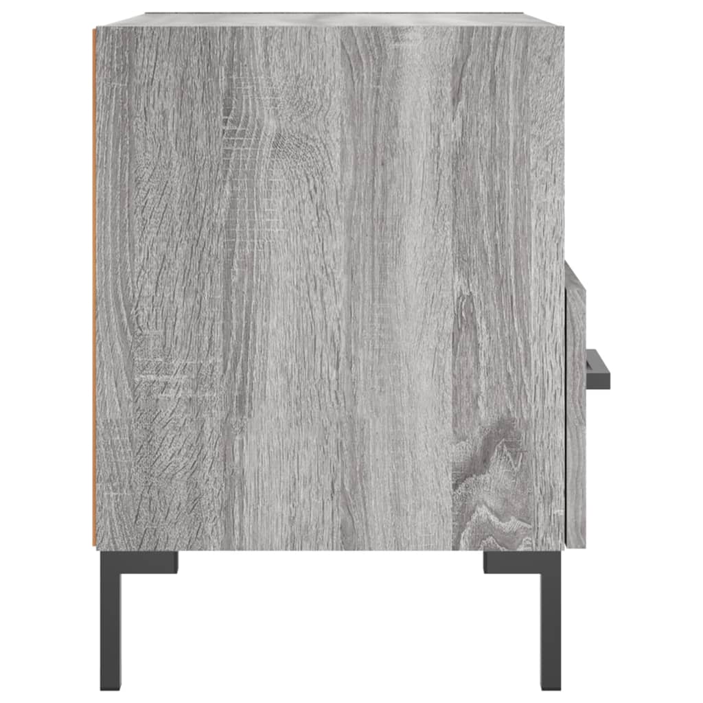 Berkfield Bedside Cabinet Grey Sonoma 40x35x47.5 cm Engineered Wood