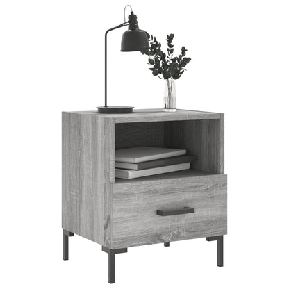 Berkfield Bedside Cabinet Grey Sonoma 40x35x47.5 cm Engineered Wood