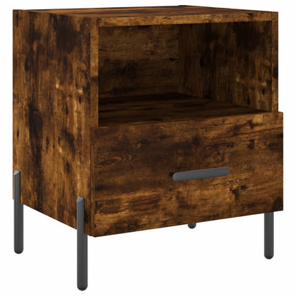 Berkfield Bedside Cabinet Smoked Oak 40x35x47.5 cm Engineered Wood