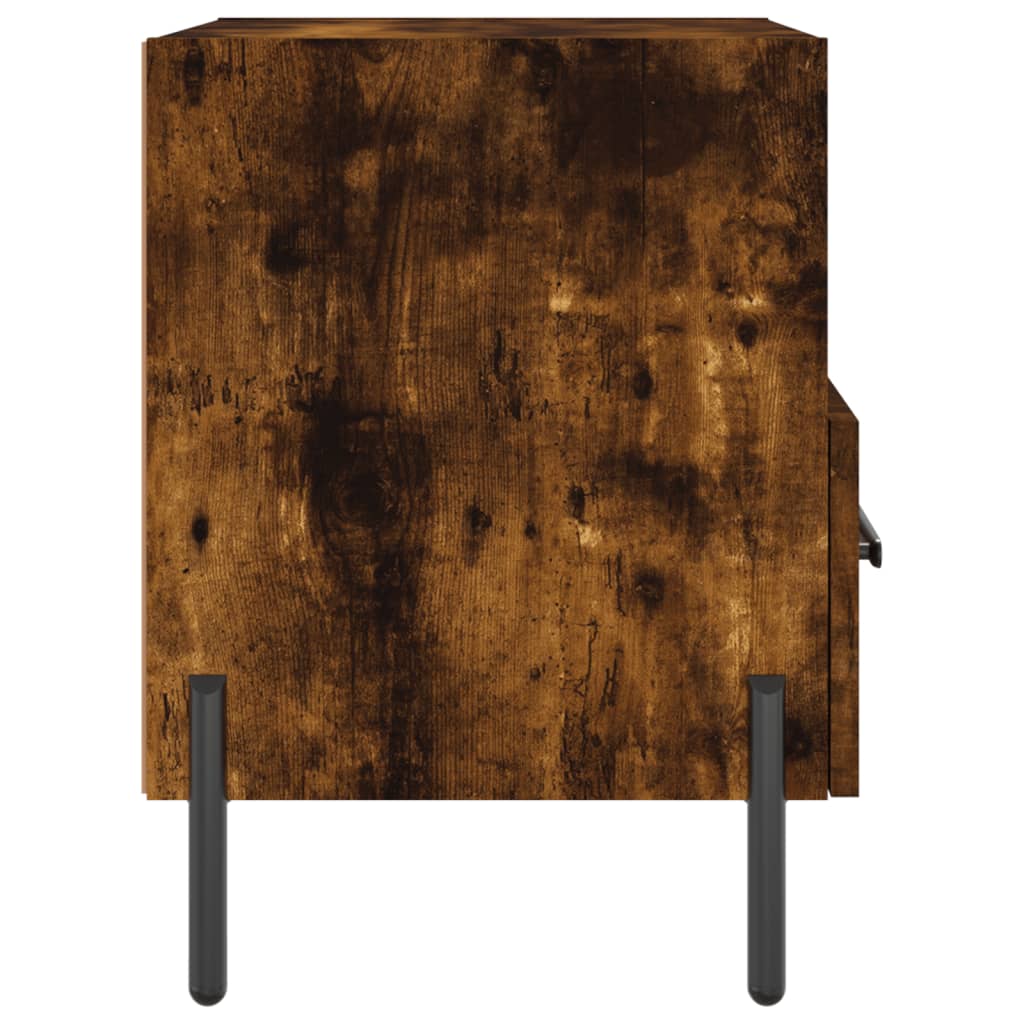 Berkfield Bedside Cabinet Smoked Oak 40x35x47.5 cm Engineered Wood