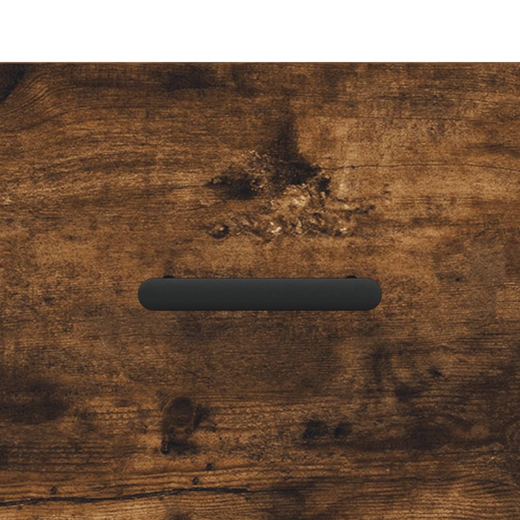 Berkfield Bedside Cabinet Smoked Oak 40x35x47.5 cm Engineered Wood
