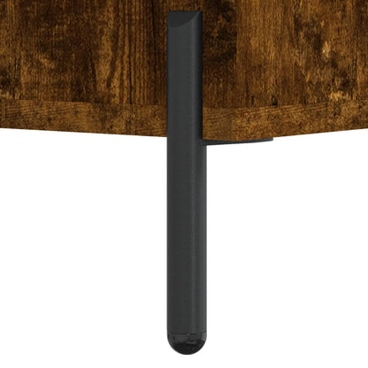 Berkfield Bedside Cabinet Smoked Oak 40x35x47.5 cm Engineered Wood