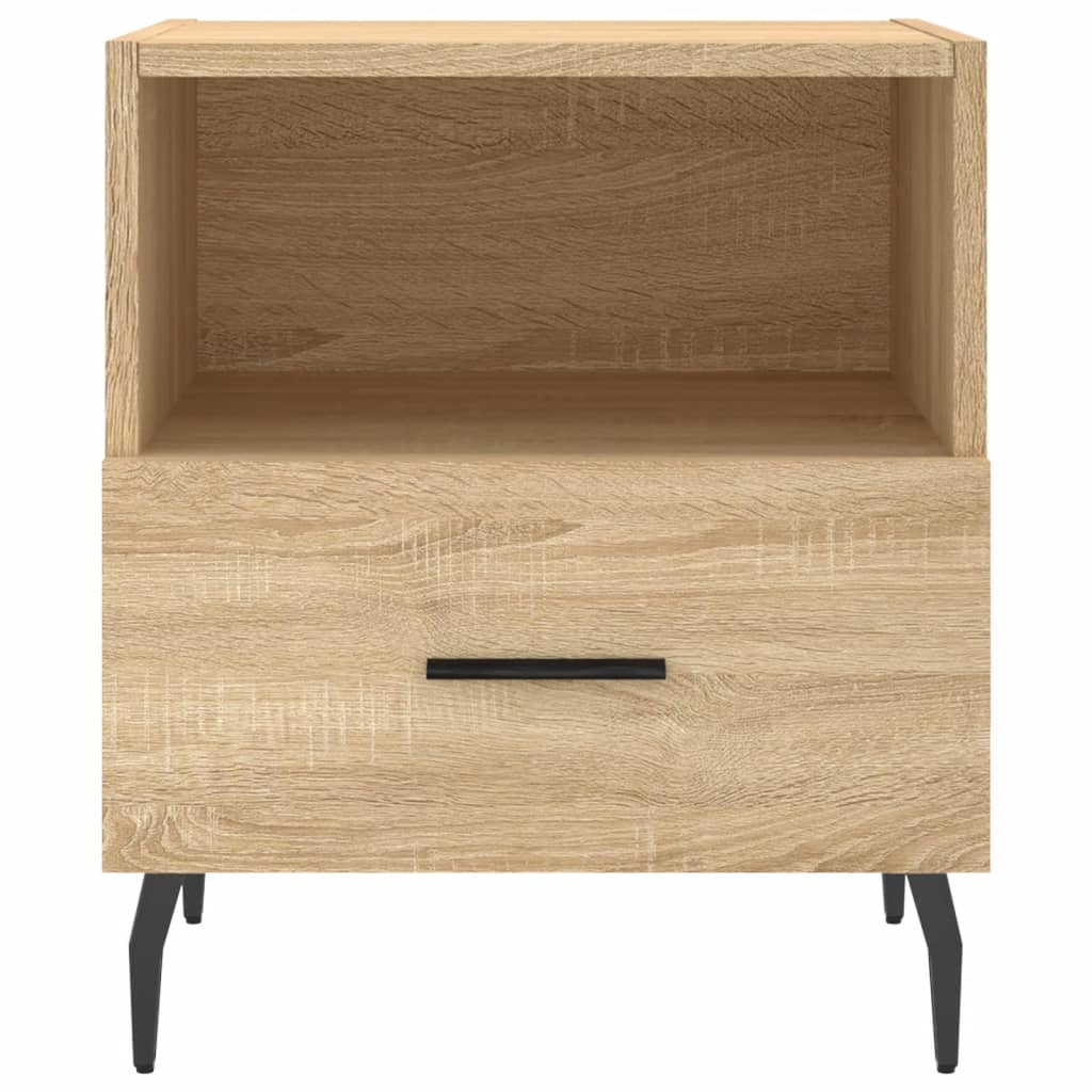 Berkfield Bedside Cabinet Sonoma Oak 40x35x47.5 cm Engineered Wood