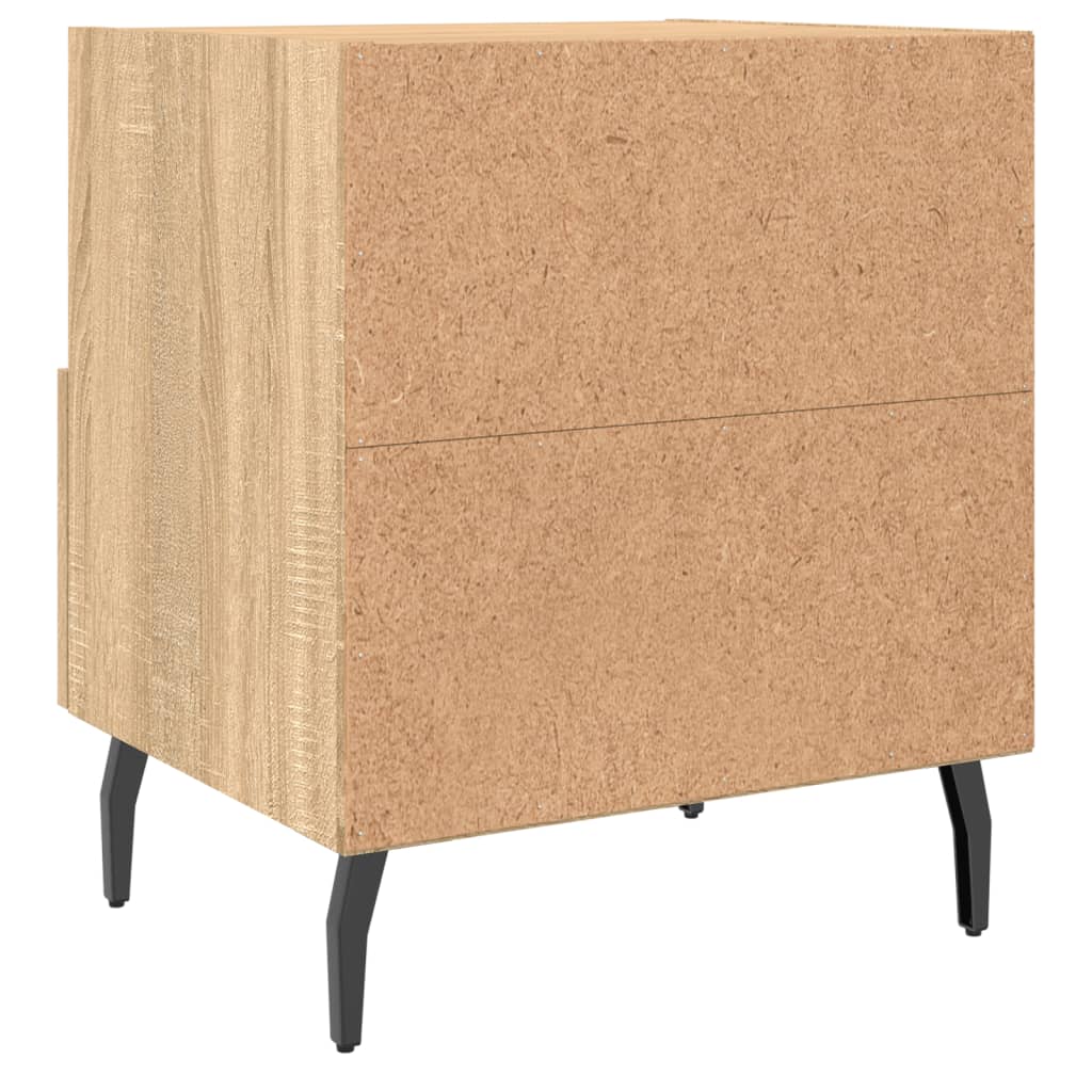 Berkfield Bedside Cabinet Sonoma Oak 40x35x47.5 cm Engineered Wood