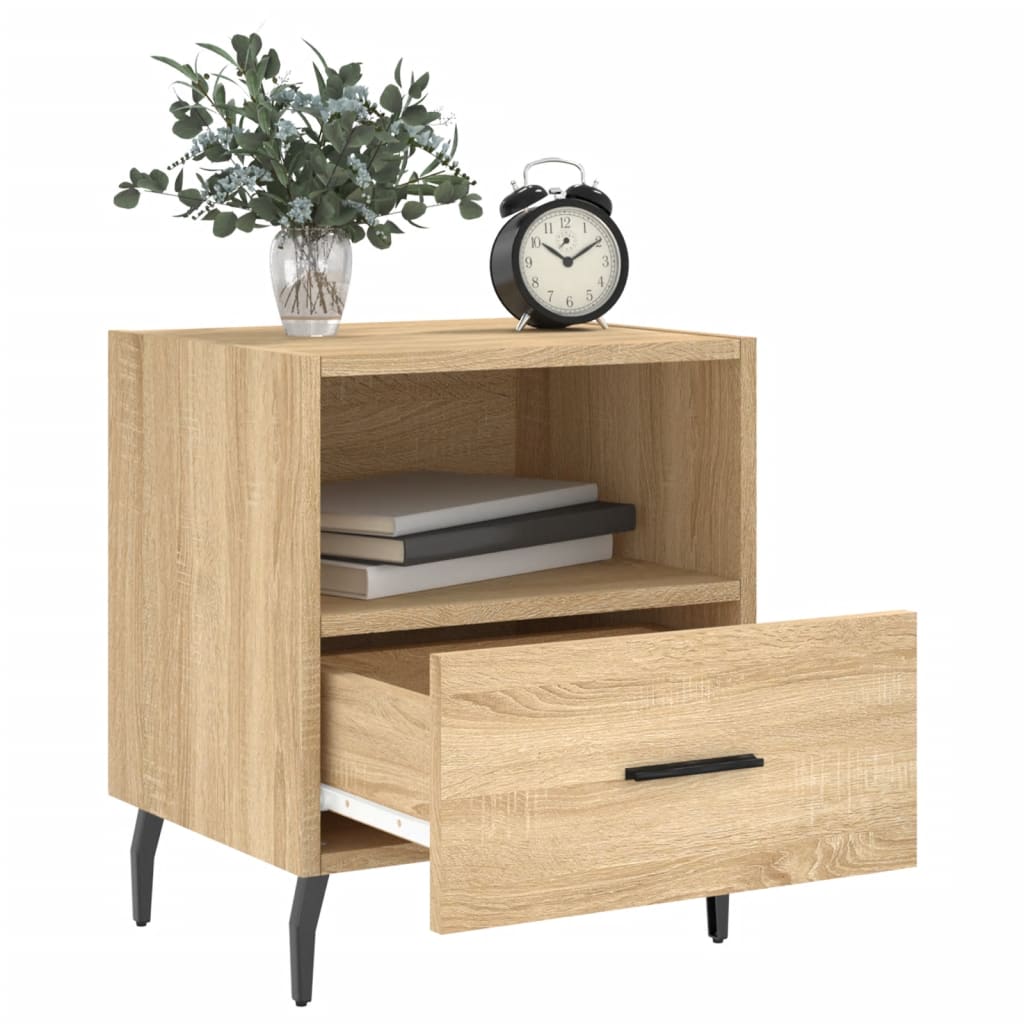 Berkfield Bedside Cabinet Sonoma Oak 40x35x47.5 cm Engineered Wood